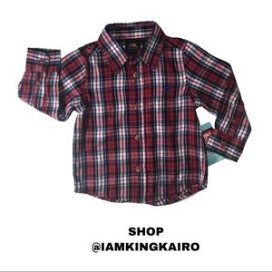 NWT Plaid Shirt 18M
